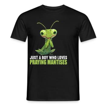 Gottesanbeterinnenen Gottesanbeterin - Männer T-Shirt - Schwarz - Vorne - AI Model Male 178 light (178cm)