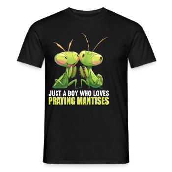 Gottesanbeterinnenen Gottesanbeterin - Männer T-Shirt - Schwarz - Vorne - AI Model Male 178 light (178cm)