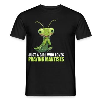 Gottesanbeterinnenen Gottesanbeterin - Männer T-Shirt - Schwarz - Vorne - AI Model Male 178 light (178cm)