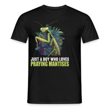 Gottesanbeterinnenen Gottesanbeterin - Männer T-Shirt - Schwarz - Vorne - AI Model Male 178 light (178cm)
