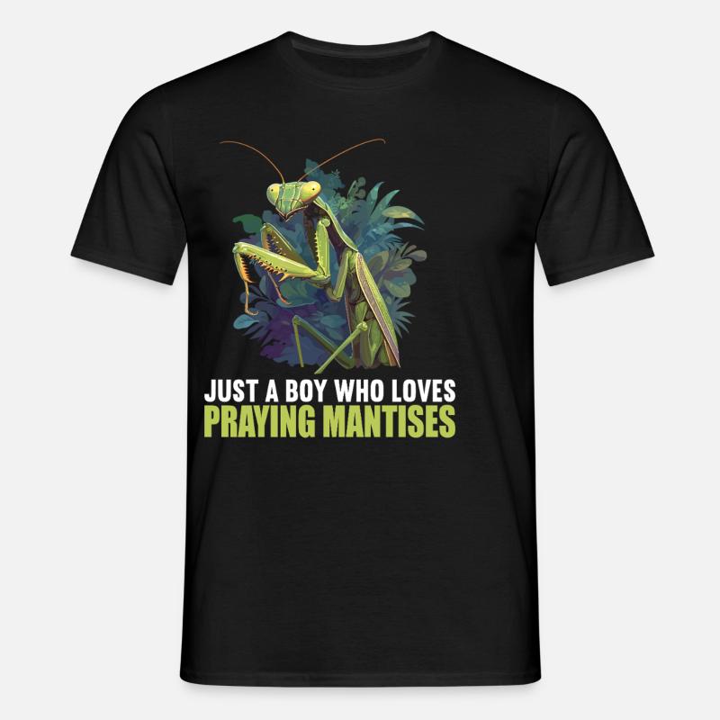 Gottesanbeterinnenen Gottesanbeterin - Männer T-Shirt - Schwarz