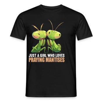 Gottesanbeterinnenen Gottesanbeterin - Männer T-Shirt - Schwarz - Vorne - AI Model Male 178 light (178cm)
