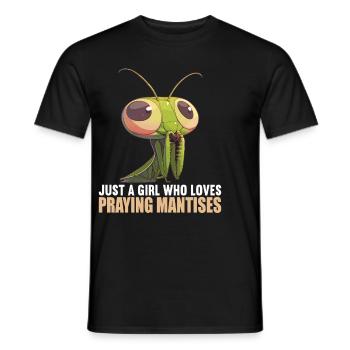 Gottesanbeterinnenen Gottesanbeterin - Männer T-Shirt - Schwarz - Vorne - AI Model Male 178 light (178cm)