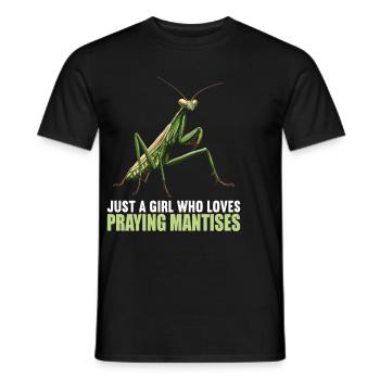 Gottesanbeterinnenen Gottesanbeterin - Männer T-Shirt - Schwarz - Vorne - AI Model Male 178 light (178cm)