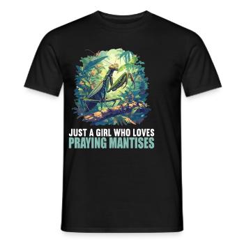 Gottesanbeterinnenen Gottesanbeterin - Männer T-Shirt - Schwarz - Vorne - AI Model Male 178 light (178cm)