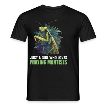 Gottesanbeterinnenen Gottesanbeterin - Männer T-Shirt - Schwarz - Vorne - AI Model Male 178 light (178cm)