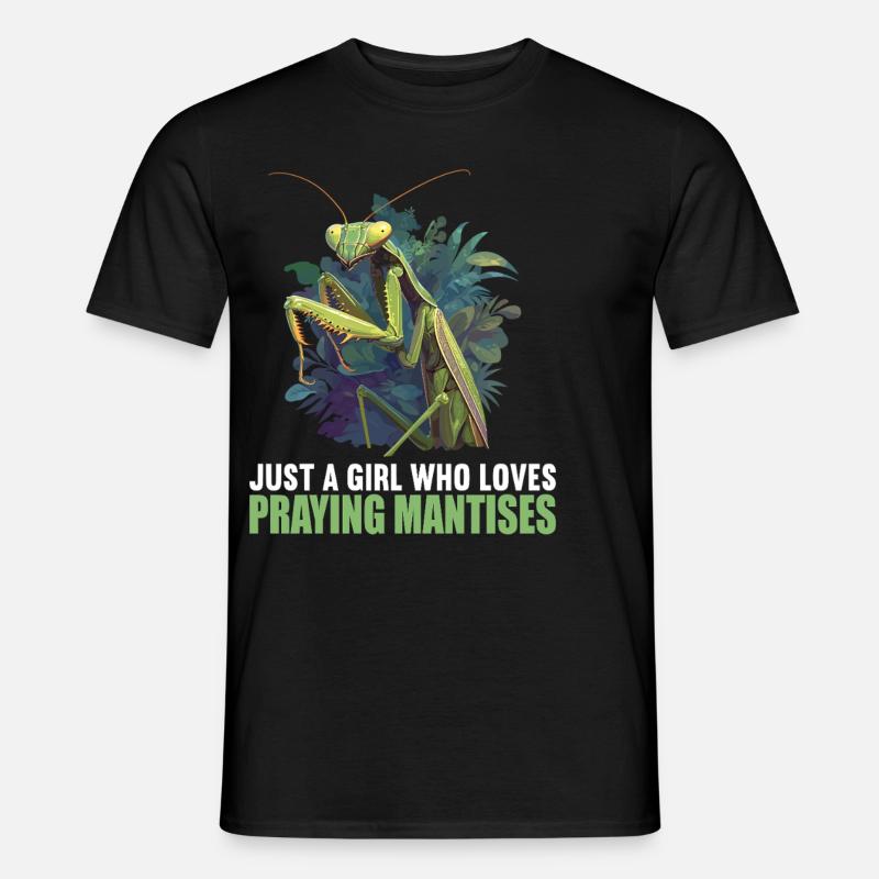 Gottesanbeterinnenen Gottesanbeterin - Männer T-Shirt - Schwarz