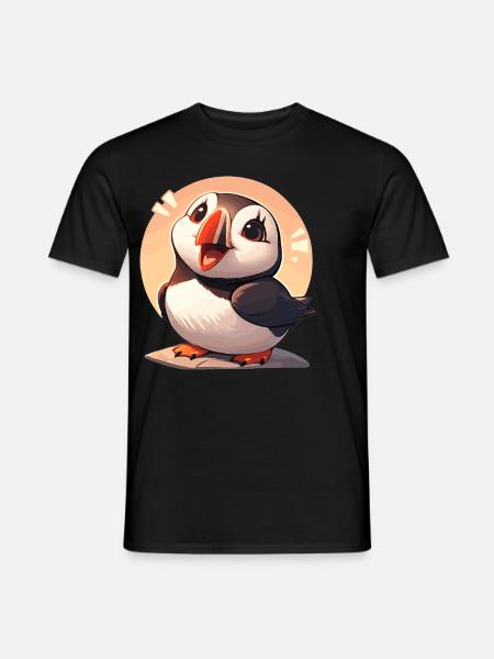 Puffin - Men's T-Shirt - black