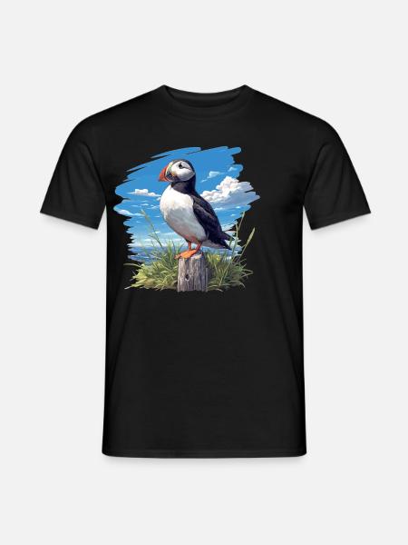 Puffin - Men's T-Shirt - black