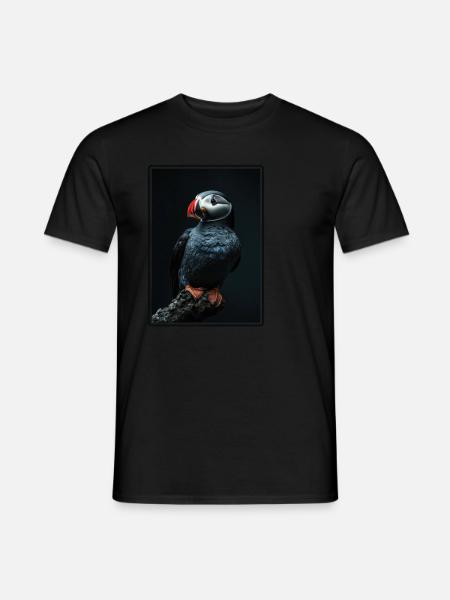 Papageientaucher - Männer T-Shirt - Schwarz
