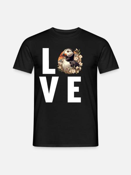 Puffin - Men's T-Shirt - black