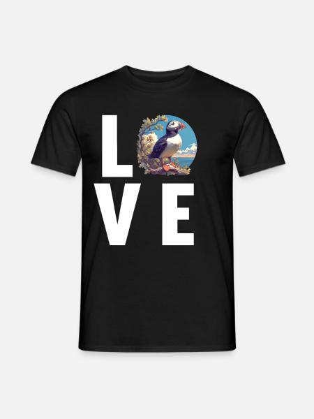 Puffin - Men's T-Shirt - black