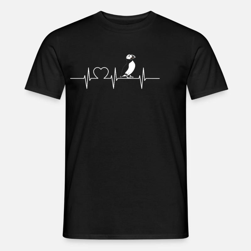 Papageientaucher - Männer T-Shirt - Schwarz