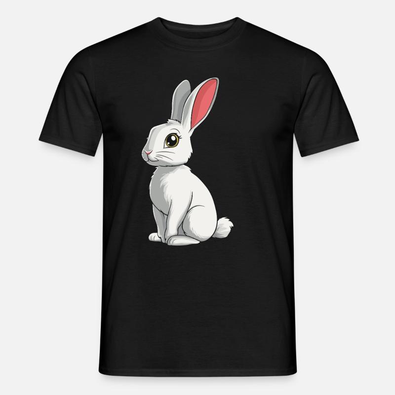 Hasen Hase - Männer T-Shirt - Schwarz