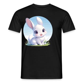 Bunny Bunny - Men's T-Shirt - black - Front - AI Model Male 178 light (178cm)