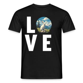 Bunny Bunny - Men's T-Shirt - black - Front - AI Model Male 178 light (178cm)