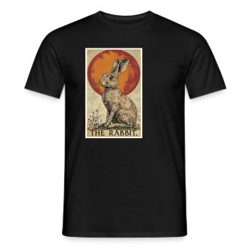 Bunny Bunny - Men's T-Shirt - black - Front - AI Model Male 178 light (178cm)
