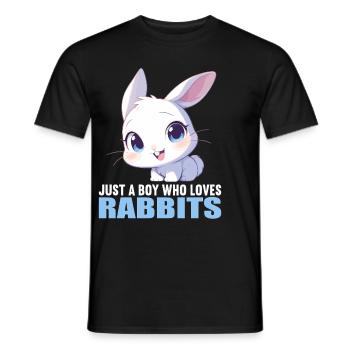 Bunny Bunny - Men's T-Shirt - black - Front - AI Model Male 178 light (178cm)