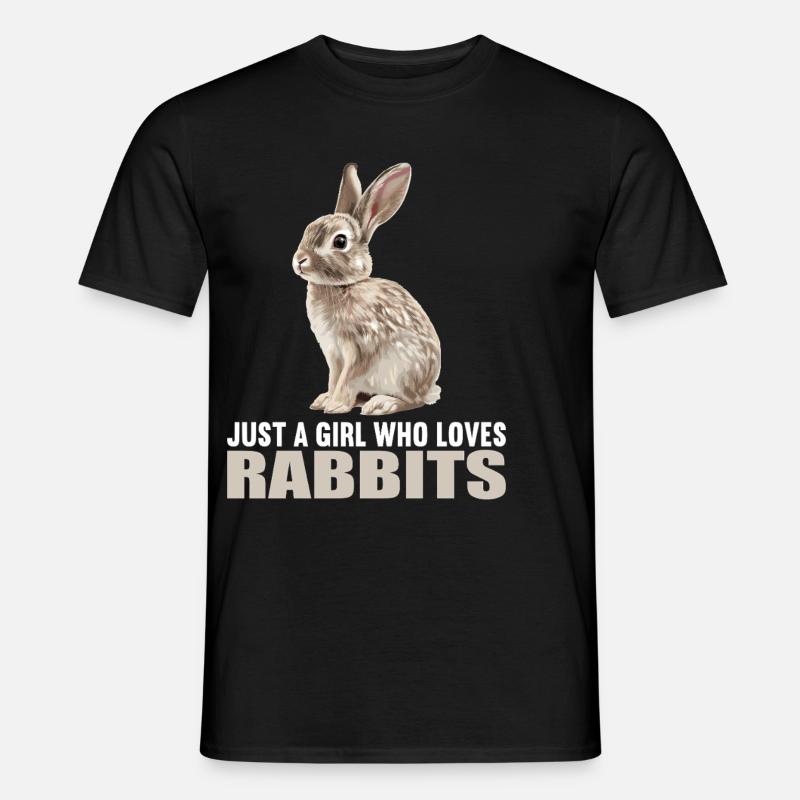 Hasen Hase - Männer T-Shirt - Schwarz