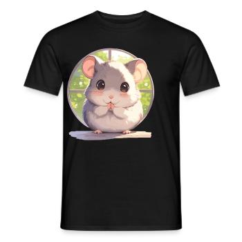 Rat Rat - T-shirt homme - noir - Devant - AI Model Male 178 light (178cm)