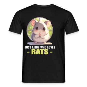 Rat Rat - T-shirt homme - noir - Devant - AI Model Male 178 light (178cm)