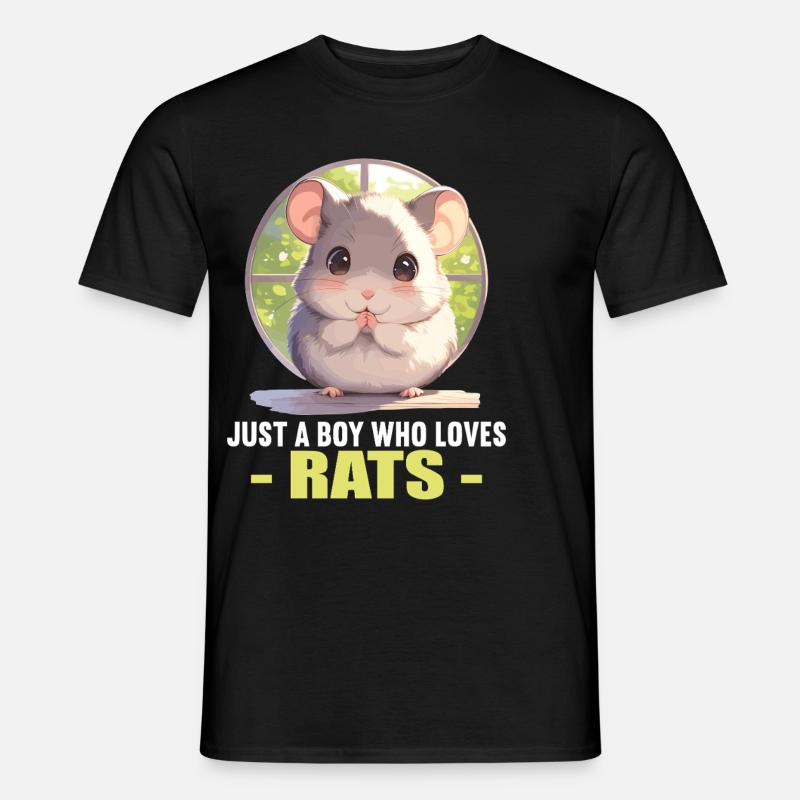 Ratten Ratte - Männer T-Shirt - Schwarz