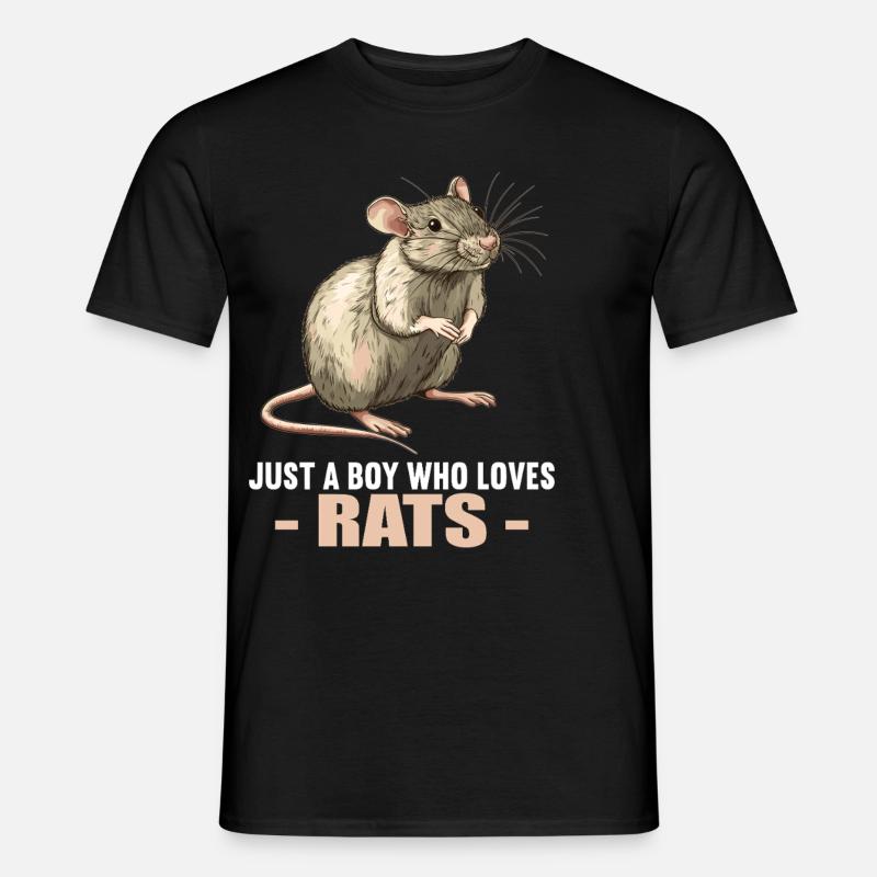 Ratten Ratte - Männer T-Shirt - Schwarz