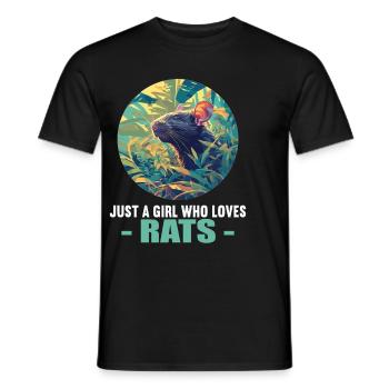 Rat Rat - Men's T-Shirt - black - Front - AI Model Male 178 light (178cm)