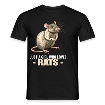 Rat Rat - T-shirt homme - noir - Devant - AI Model Male 178 light (178cm)