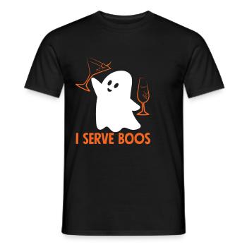 Geister Bartender Serviert Boos - Männer T-Shirt - Schwarz - Vorne - AI Model Male 178 light (178cm)