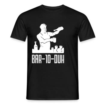Bartender Bar-10-Duh Masterful Creations - Men's T-Shirt - black - Front - AI Model Male 178 light (178cm)