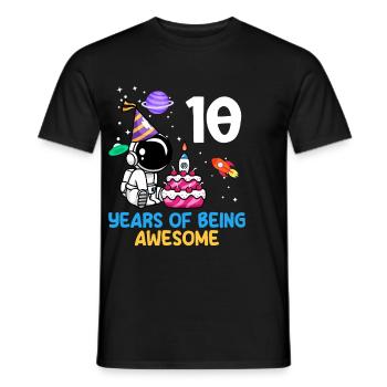 10 Jahre Voller Großartigkeit Feiern - Männer T-Shirt - Schwarz - Vorne - AI Model Male 178 light (178cm)