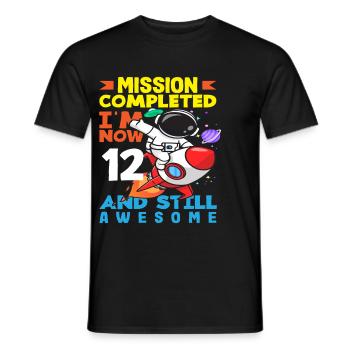Mission accomplished I'm now 12 and still - Men's T-Shirt - black - Front - AI Model Male 178 light (178cm)
