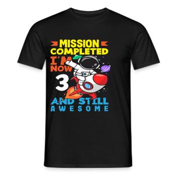 Mission Accomplished Now 3 and Still Great - Men's T-Shirt - black - Front - AI Model Male 178 light (178cm)
