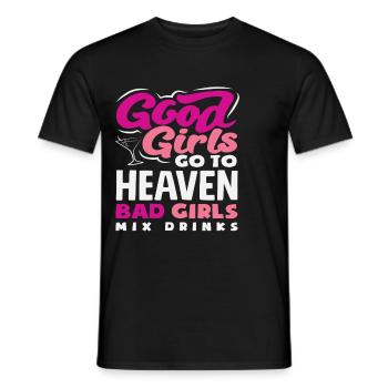 Good Girls Heaven Bad Girls Barmans - T-shirt homme - noir - Devant - AI Model Male 178 light (178cm)