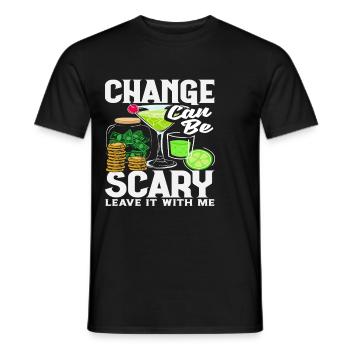 Le changement de barman peut faire peur - T-shirt homme - noir - Devant - AI Model Male 178 light (178cm)