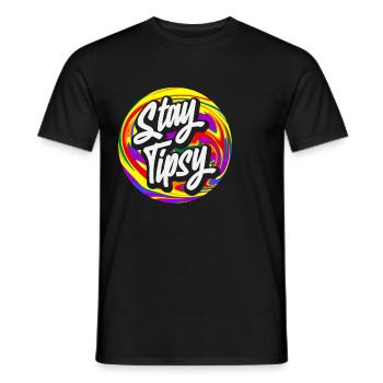 Stay Tipsy Barmixer Kunstwerk - Männer T-Shirt - Schwarz - Vorne - AI Model Male 178 light (178cm)