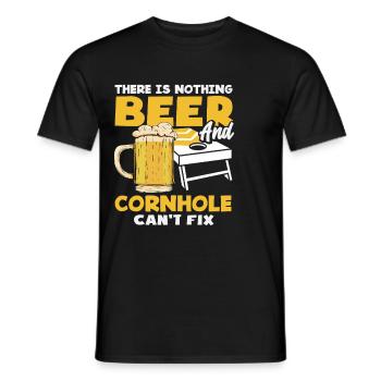 Cornhole Liebhaber Bier Und Cornhole Spaß - Männer T-Shirt - Schwarz - Vorne - AI Model Male 178 light (178cm)