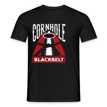 Cornhole Master Black Belt Lover - T-shirt homme - noir - Devant - AI Model Male 178 light (178cm)