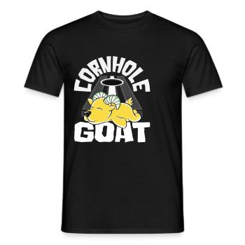 Cornhole Goat Für Cornhole Spieler - Männer T-Shirt - Schwarz - Vorne - AI Model Male 178 light (178cm)