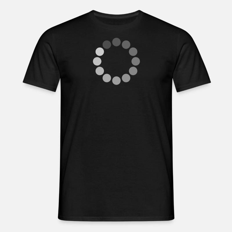 Loading Icon Circle - Men's T-Shirt - black