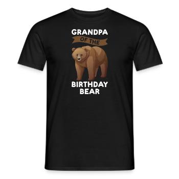 Geburtstag Opa Geburtstag Bär Geschenk - Männer T-Shirt - Schwarz - Vorne - AI Model Male 178 light (178cm)