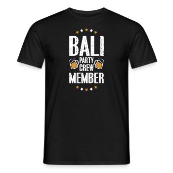 Équipage de la fête à Bali - T-shirt homme - noir - Devant - AI Model Male 178 light (178cm)