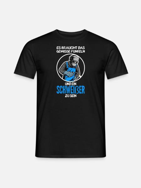 Schweißer Beruf Schweisser Geschenk - Männer T-Shirt - Schwarz