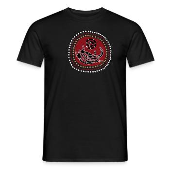 Aborigene72 - T-shirt homme - noir - Devant - AI Model Male 178 light (178cm)