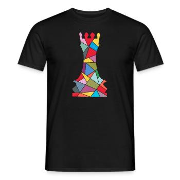 Schachspieler Schachfigur Kinder Schach - Männer T-Shirt - Schwarz - Vorne - AI Model Male 178 light (178cm)