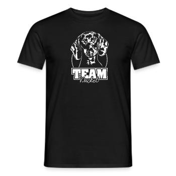 TEAM Dackel Hund Hunde Wilsigns - Männer T-Shirt - Schwarz - Vorne - AI Model Male 178 light (178cm)