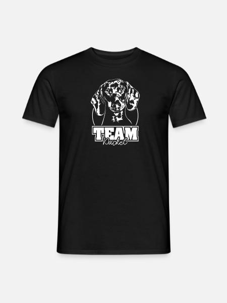 TEAM Teckel Chien Chiens Wilsigns - T-shirt homme - noir