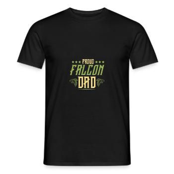 falknerei papa - Männer T-Shirt - Schwarz - Vorne - AI Model Male 178 light (178cm)