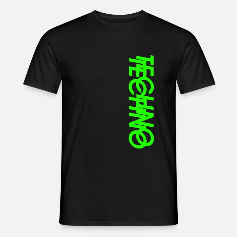Techno - Men’s T-shirt - black